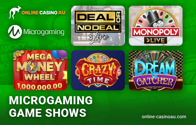 Game shows by Microgaming at online casinos