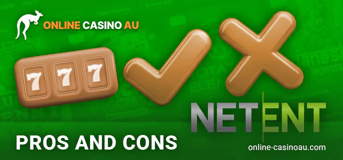 Advantages and disadvantages of NetEnt provider for online casino players