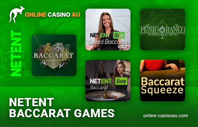 Baccarat games from NetEnt at online casinos