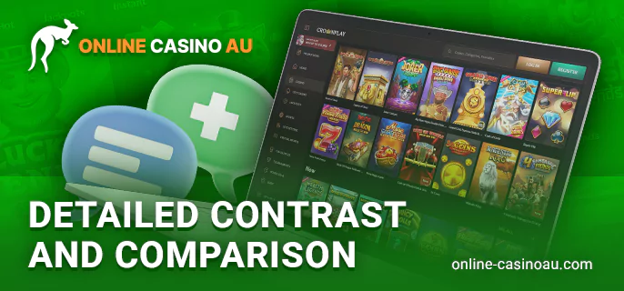 Comparison of new online casinos for players from Australia