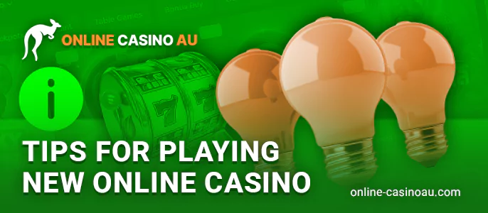 Tips for playing at new online casinos - what Australian players need to know