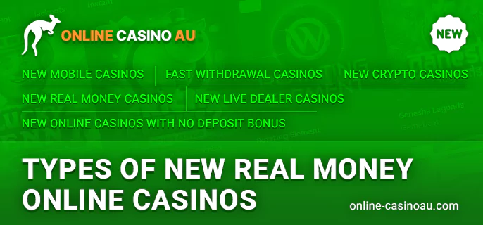 About the kinds of new online casinos with pros and examples