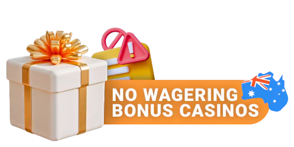 No wagering bonuses at AUS online casinos