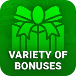 Variety of Bonuses Available