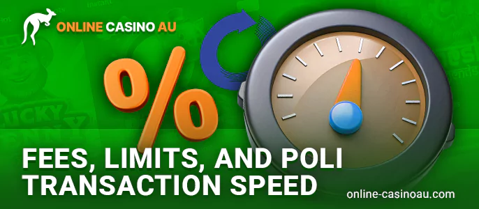 Commissions and limits for POLi payments at online casinos