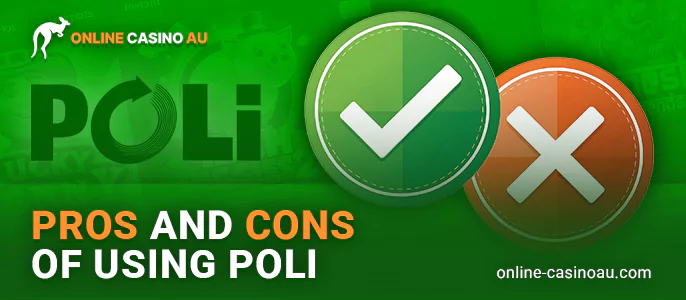 Pros and cons of depositing and withdrawing funds through POLi in Australia