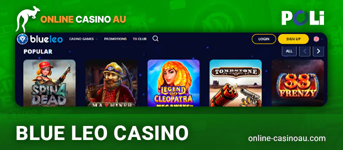 Australian casino Blue Leo with POLi payments