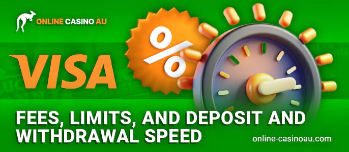 About the speed of withdrawal via visa and commissions in online casinos