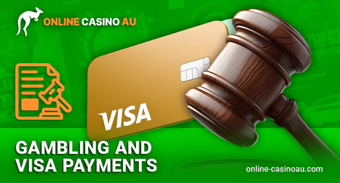 Is it legal in Australia to make payments to online casinos via Visa