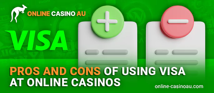 Advantages and disadvantages of Visa payments in online casinos