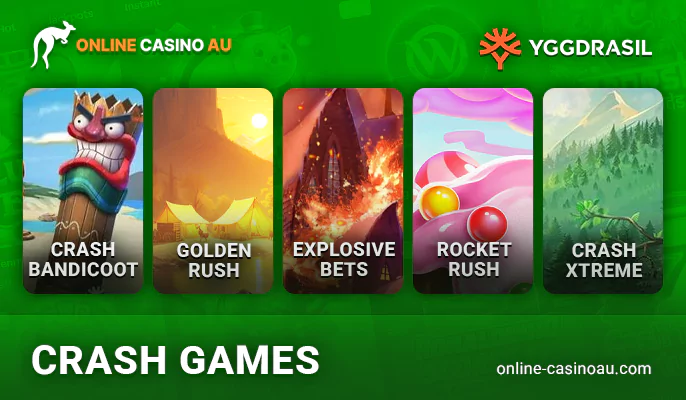 Play Yggdrasil crash games at AUS online casino