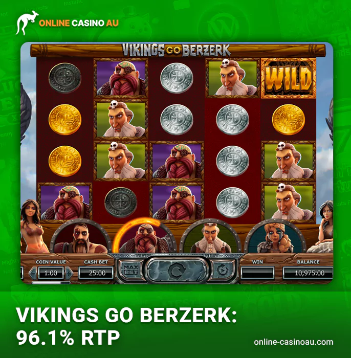 Play online slot Vikings Go Berzerk by Yggdrasil - 96.1% RTP