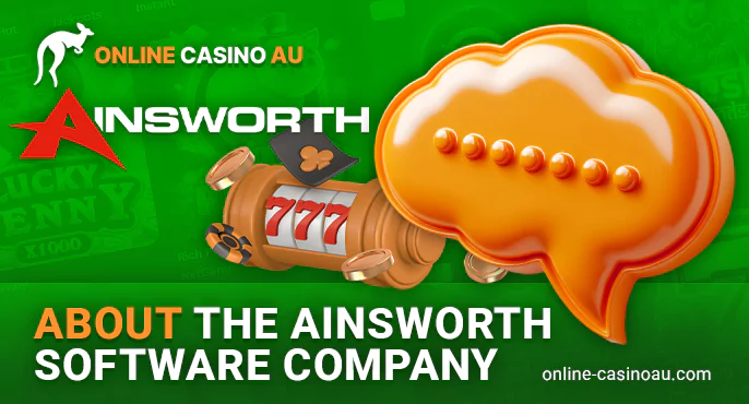 Info about Ainsworth online pokies makers for Australian casinos