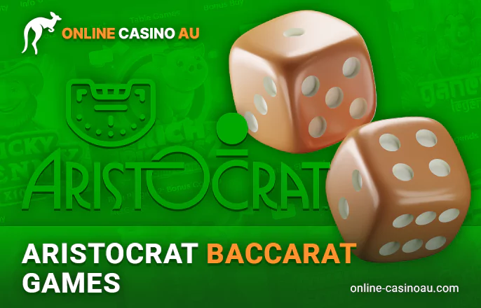 Online Baccarat by Aristocrat at Australian online casinos