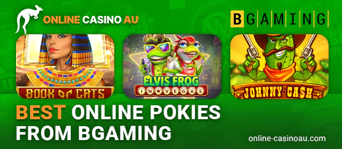 BGaming's top three online pokies for Aussie gamblers