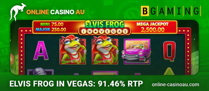 About Elvis Frog in Vegas pokie from provider Bgaming