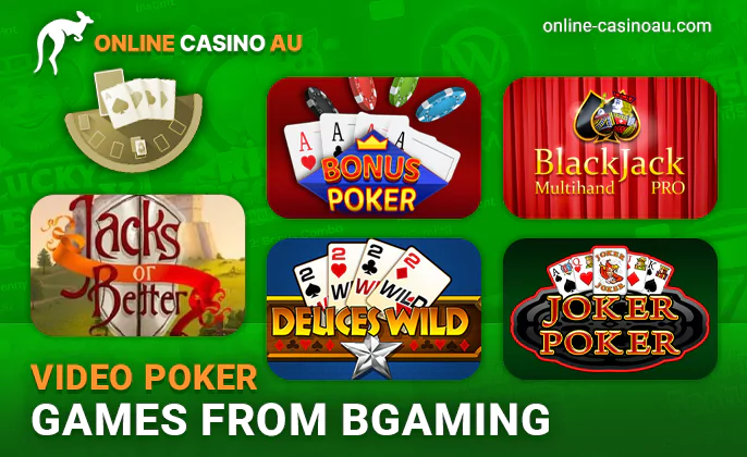 Online Video Poker games from BGaming at online casinos