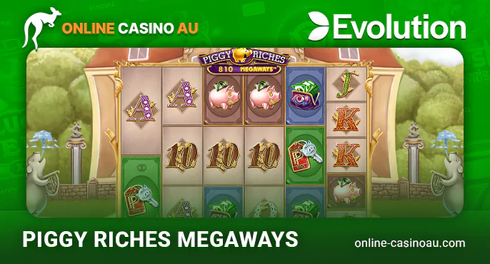 Play Piggy Riches Megaways pokie by Evolution Gaming