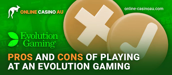 The pluses and minuses of playing online slots from Evolution Gaming