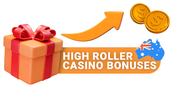 Get high roller bonuses at Asutralian online casinos