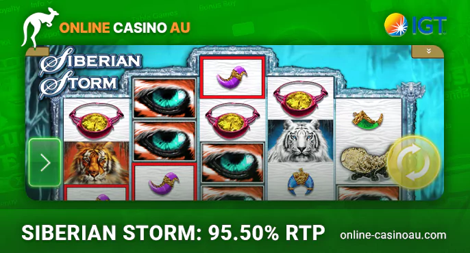 Siberian Storm online pokie from IGT provider