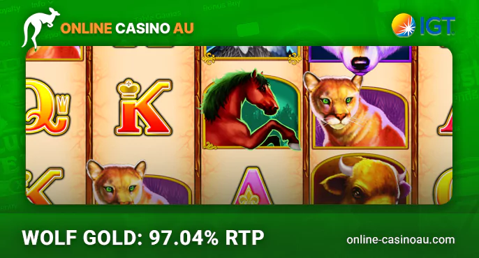 Play IGT slot Wolf Gold at online casino