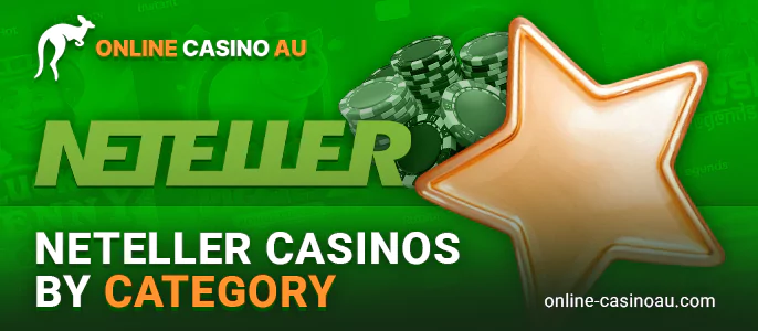 Check out Neteller Online Casinos categories