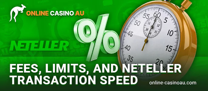 Commissions and transaction times at Neteller online casinos