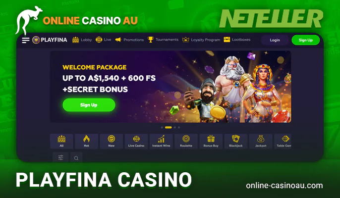 About Playfina Casino with Neteller payments