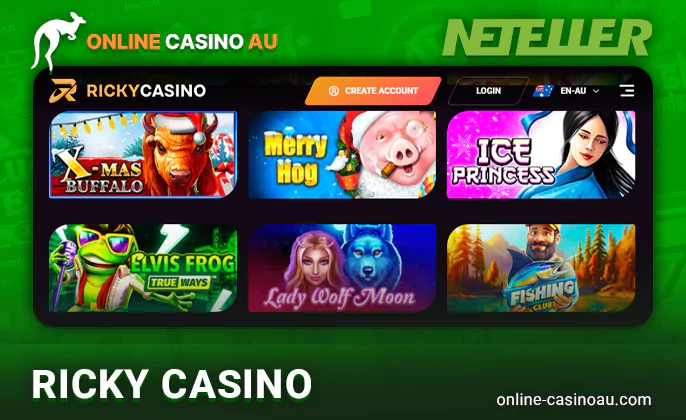 Play at Ricky Neteller Casinos