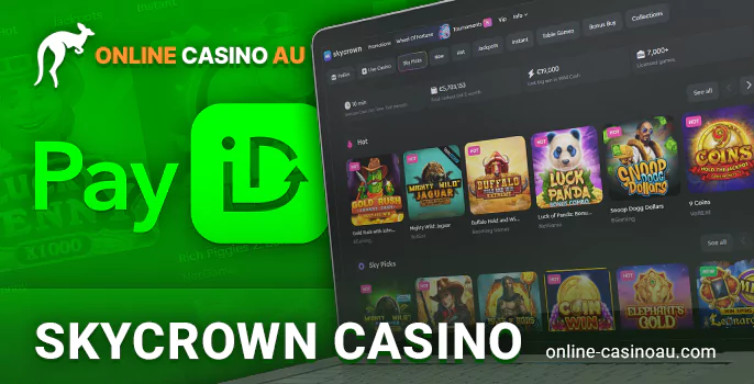 Skycrown online casino with PayID payments for AUS gamblers