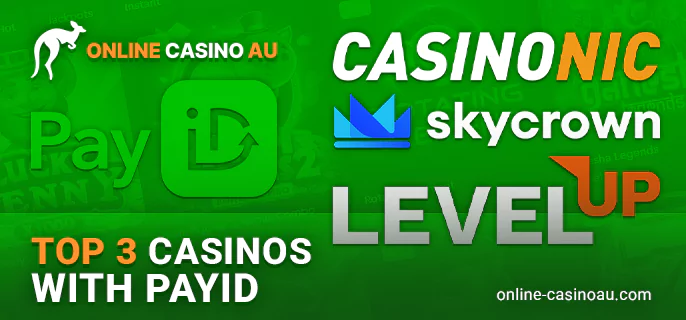 The three best casinos with PayID payments to play in Australia