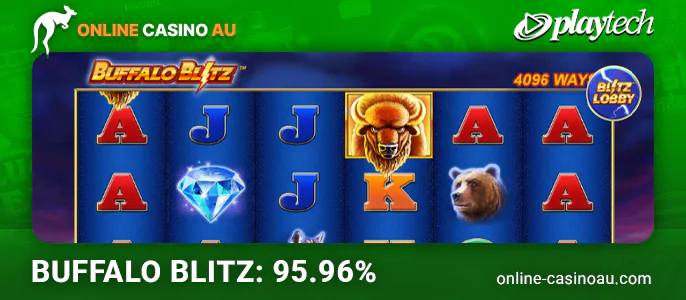 Play Buffalo Blitz from playtech provider at online casino