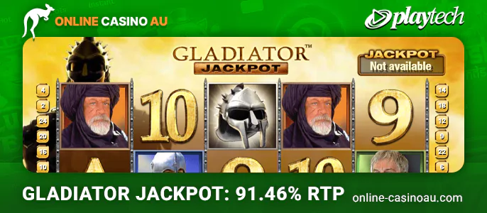 About playtech's Gladiator Jackpot pokie at online casinos