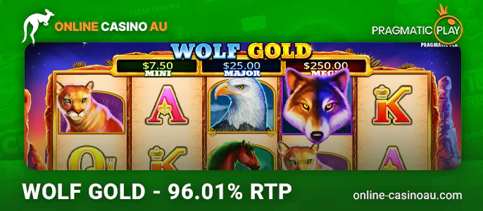 Wolf Gold online pokie from Pragmatic Play to play at AU casinos