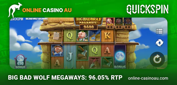 Check out the Big Bad Wolf Megaways pokie from Quickspin