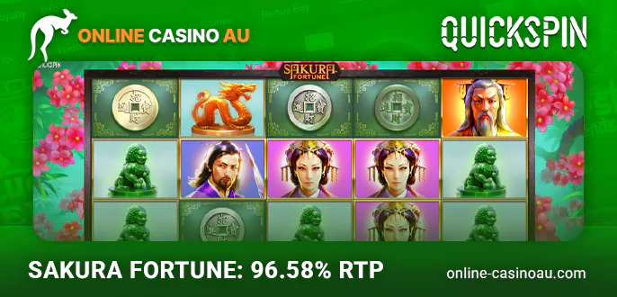 Play Sakura Fortune online pokie for real money