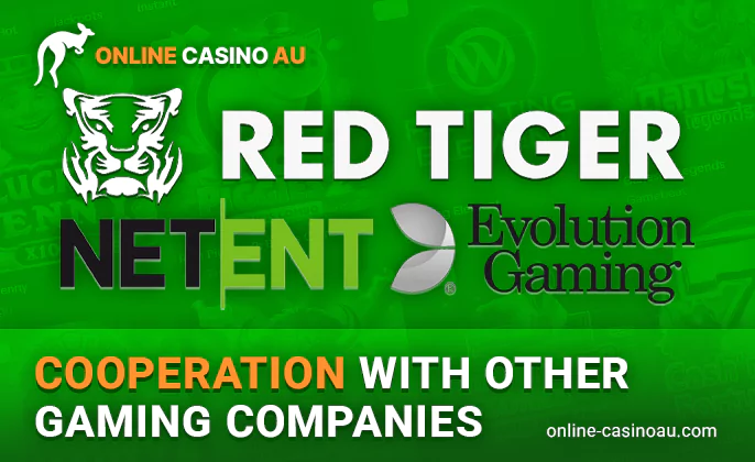 Work of Red Tiger provider with other companies - NetEnt and Evolution Gaming