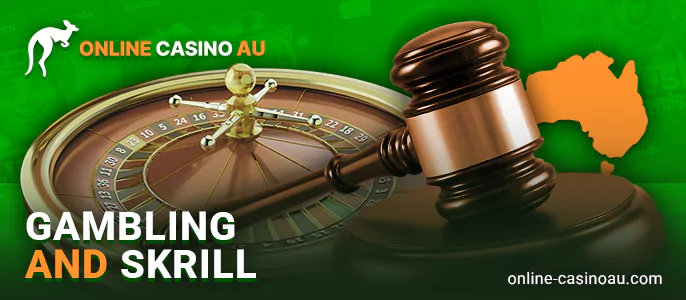 Is it legal to make payments via Skrill to Australian online casinos