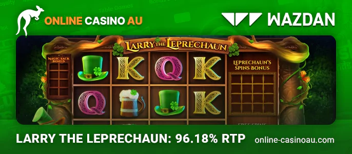 About casino game Larry the Leprechaun by Wazdan - 96.18% rtp