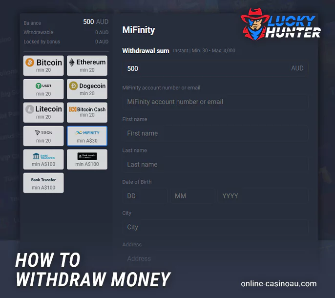 Lucky Hunter Casino Real Money Withdrawal Guide