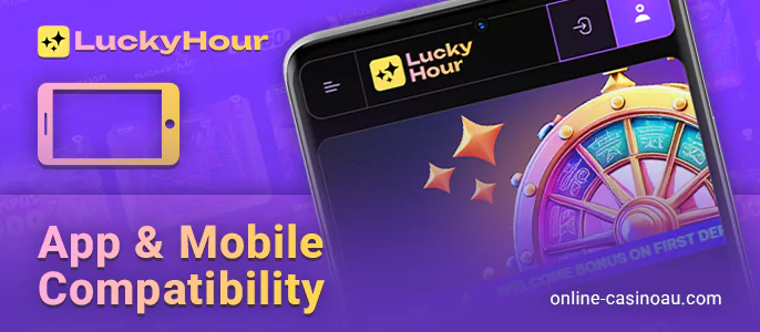 Lucky Hour casino mobile app for players