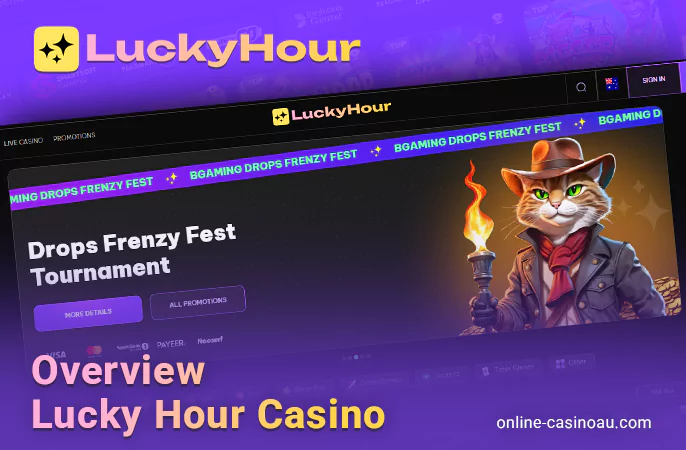 Read the text review of Lucky Hour online casino