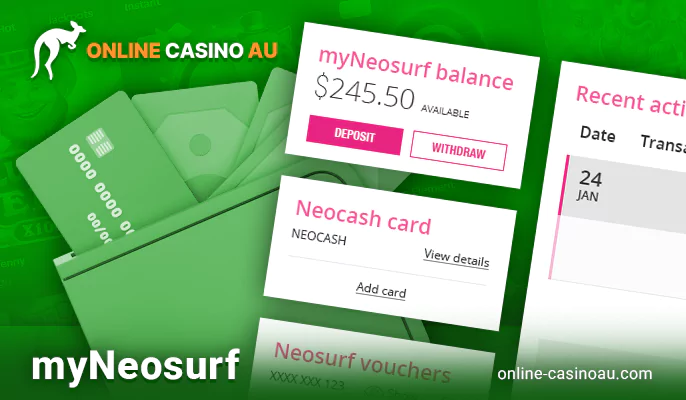 About myNeosurf personal wallet for online casino payments