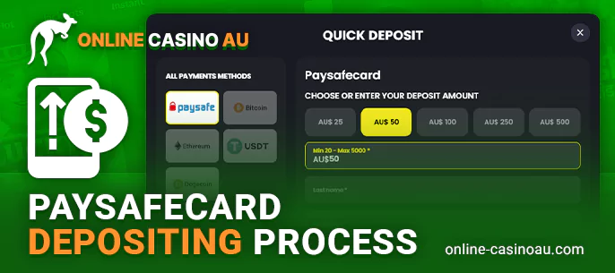 How to replenish casino account via Paysafecard payment system