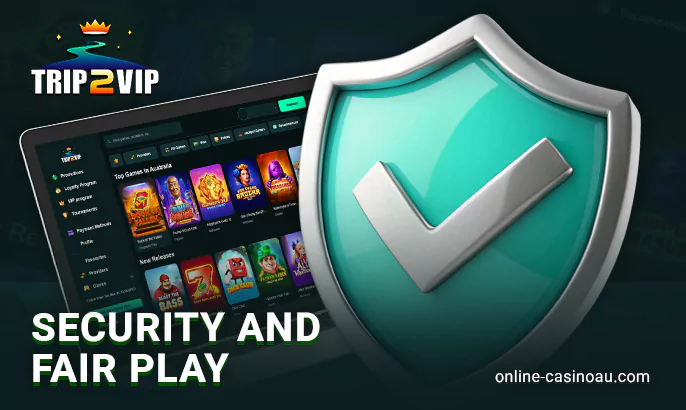 Safety of gamblers from Australia at Trip2vip online casinos