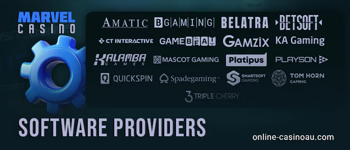 Popular Software Providers at Marvel Casino