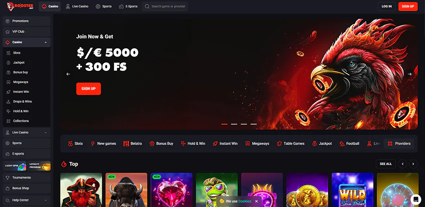 Rooster Bet casino review for players from Australia